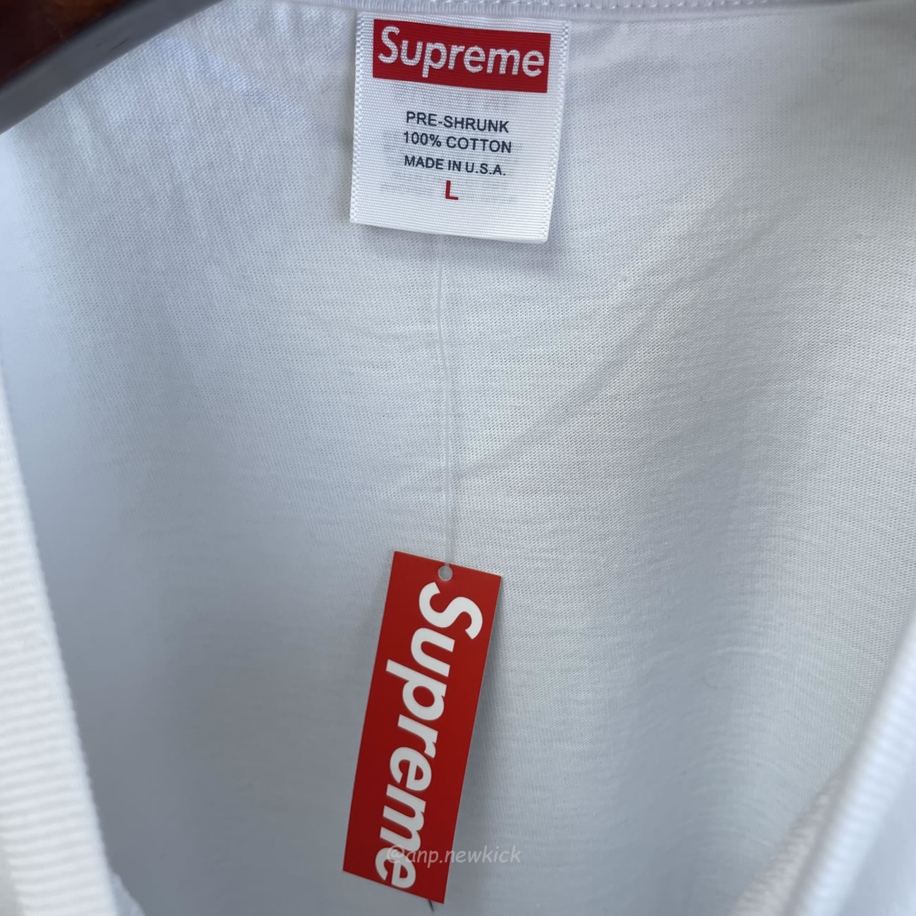 Supreme Box Logo Cotton White Navy Blackt Shirt (7) - newkick.app